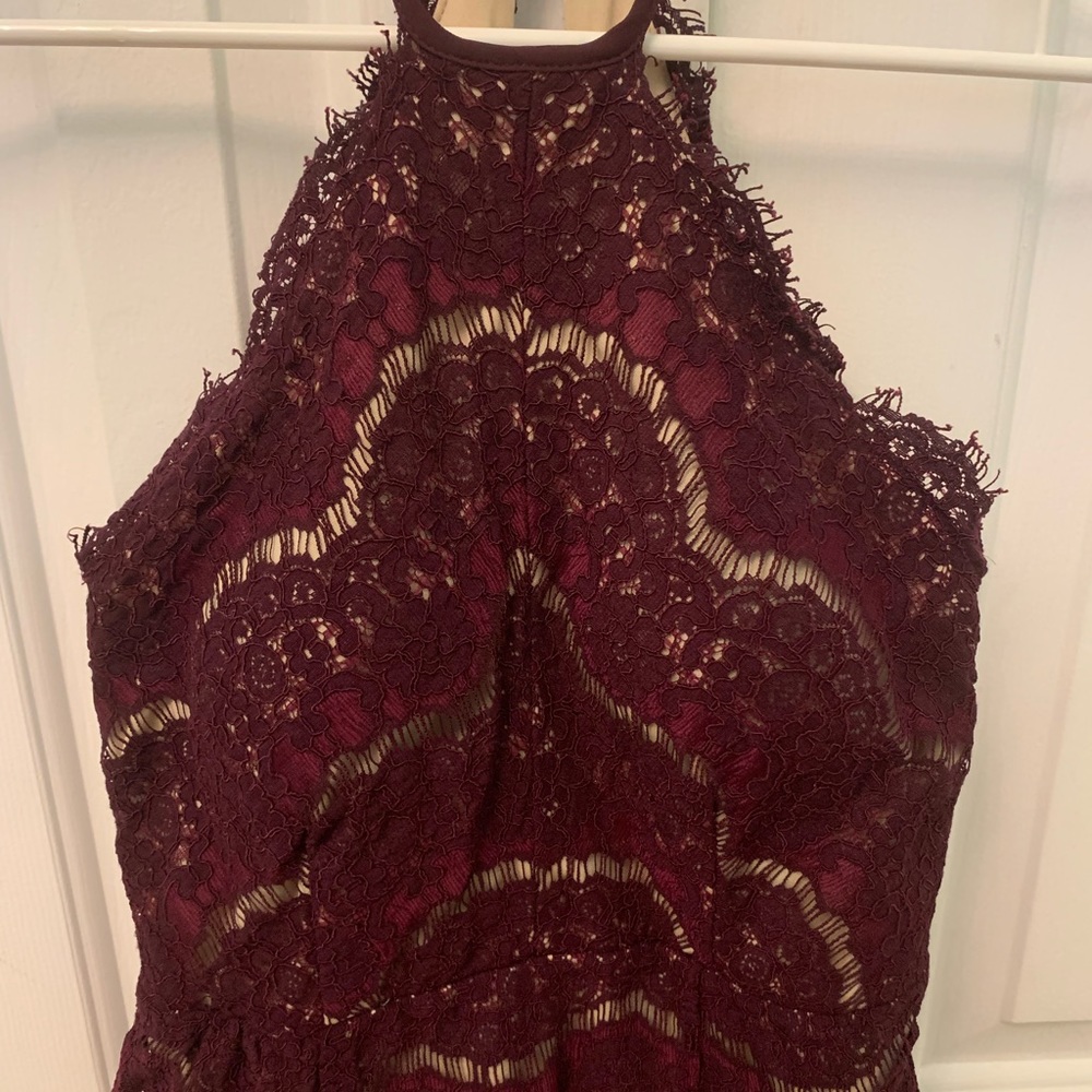 Burgundy formal dress